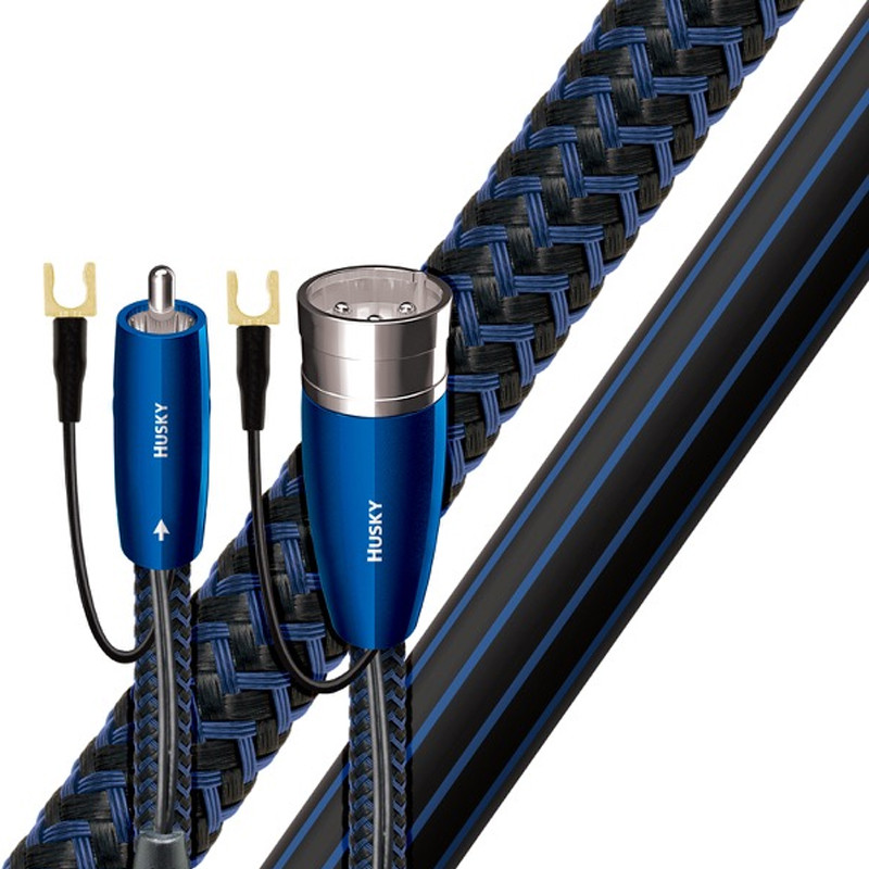 a blue subwoofer cable