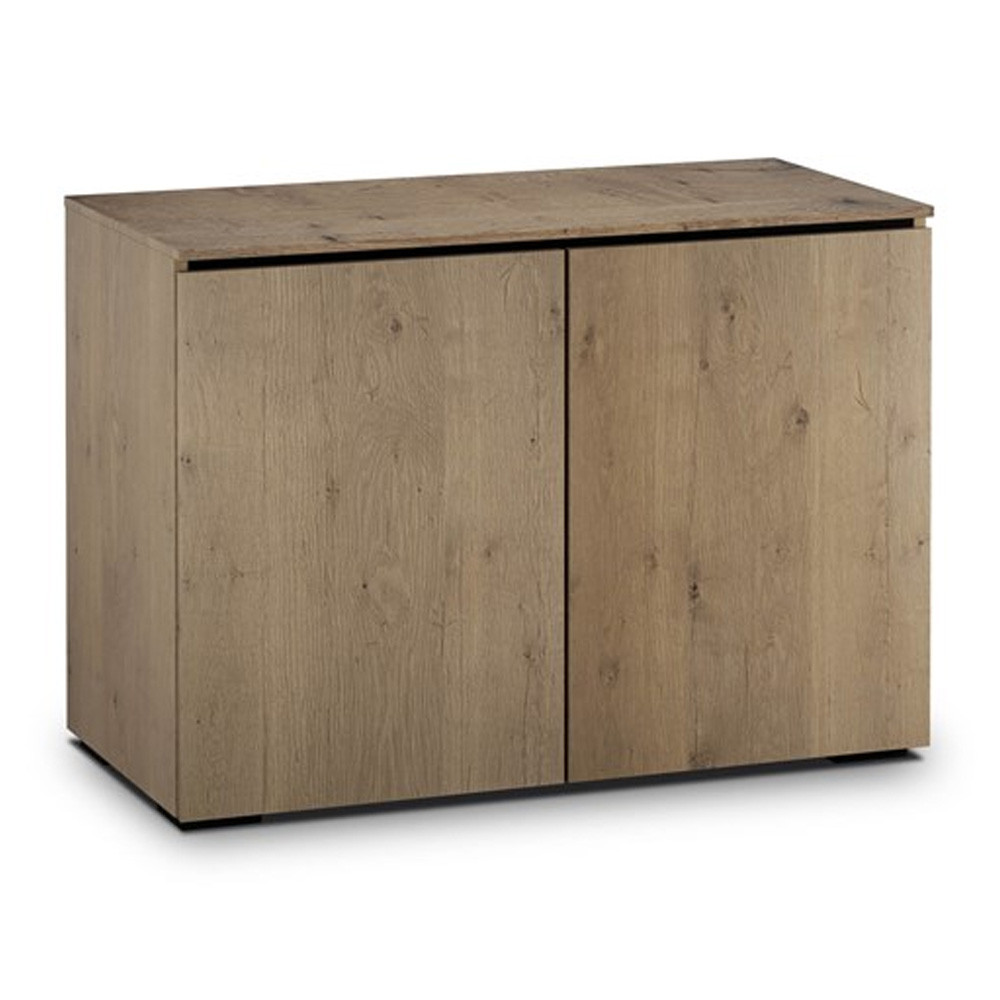 Salamander Chameleon Lancaster 323 Double-Width AV Cabinet in Barnboard Oak