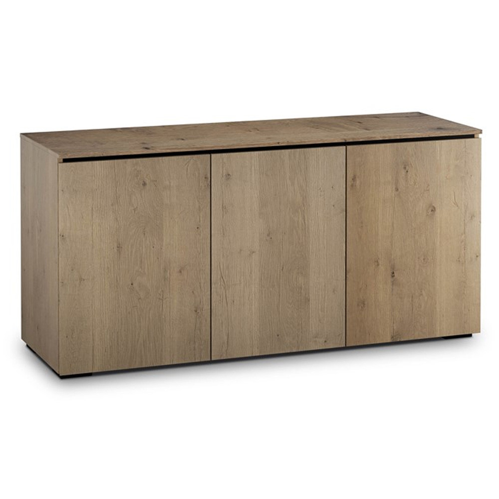Salamander Chameleon Lancaster 337 Triple-Wide AV Cabinet in Barnboard Oak