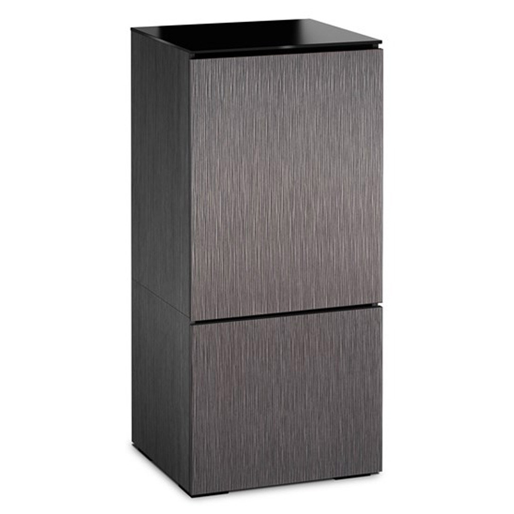 Salamander Chameleon Seattle 517 AV Cabinet with ALPI Gray Oak Doors and Black Glass Top