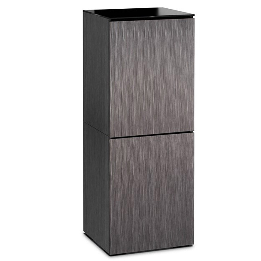 Salamander Chameleon Seattle 617 AV Cabinet with ALPI Gray Oak Doors and Black Glass Top