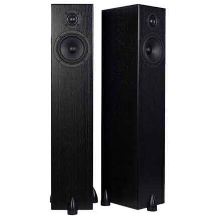 Totem Bison Tower in Black Ash (Pair)