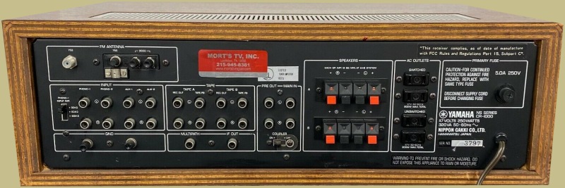 Yamaha CR-1000 Back Panel